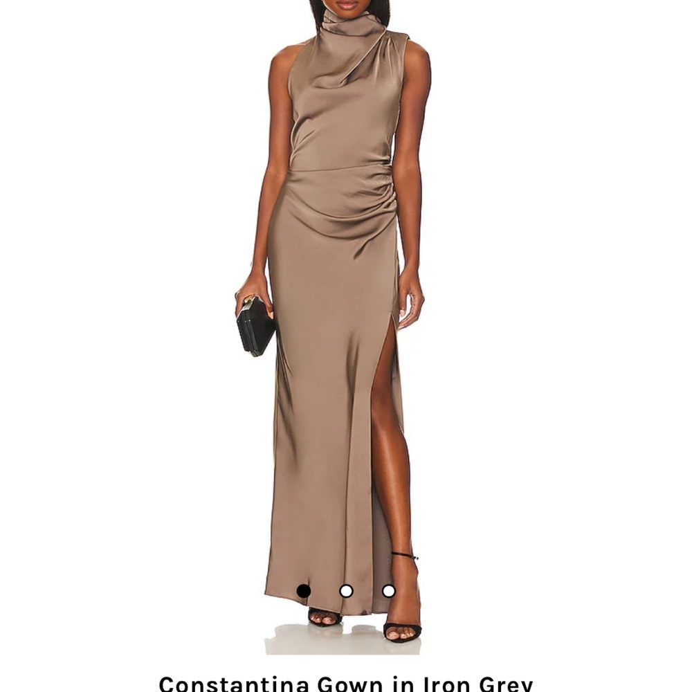 MISHA COLLECTION Iron Grey Maxi Dress